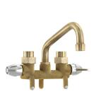 Glacier Bay2-Handle Laundry Faucet in Rough Brass (4211N-0001)