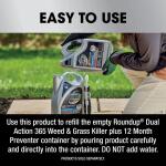 Roundup 1.25 Gal. 365 Dual Action Weed and Grass Killer Plus 12-Month Preventer Refill, Kills and Prevents for Up to 1 Year (5377204)