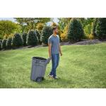 Rubbermaid Commercial Products Brute 32 Gal. Grey Round Trash Can with Vented Wheels (2179402)