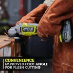 RYOBI ONE+ HP 18V Brushless Cordless 4-1/2 in. Angle Grinder (Tool Only) (PBLAG02B)