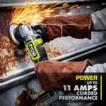 RYOBI ONE+ HP 18V Brushless Cordless 4-1/2 in. Angle Grinder (Tool Only) (PBLAG02B)