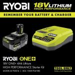 RYOBI ONE+ HP 18V Brushless Cordless 4-1/2 in. Angle Grinder (Tool Only) (PBLAG02B)