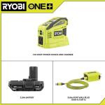 RYOBI 150-Watt Power Source and Charger for ONE+ 18-Volt Battery Generator with 2.0 Ah Battery - Push Button Start