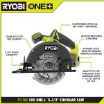 RYOBI ONE+ 18V Cordless 5 1/2 Inch Circular Saw (Tool Only