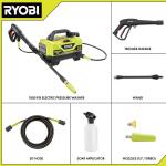 RYOBI Cold Water Corded Electric Pressure Washer, 1800 PSI, 1.2 GPM