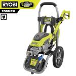 RYOBI High-Performance Cold Water Electric Pressure Washer 2500 PSI, 1.2 GPM