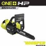 RYOBIONE+ HP 18V Brushless Whisper Series 12 in. Battery Chainsaw (Tool Only) (P2507BTL)