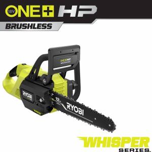 RYOBI ONE+ HP 18V Brushless Whisper Series 12 in. Battery Chainsaw (Tool Only) (P2507BTL)