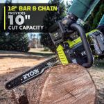 RYOBI ONE+ HP 18V Brushless Whisper Series 12 in. Battery Chainsaw (Tool Only) (P2507BTL)