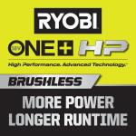 RYOBIONE+ HP 18V Brushless Whisper Series 12 in. Battery Chainsaw (Tool Only) (P2507BTL)