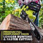 RYOBI 40V HP Brushless 14 in. Battery Chainsaw with 4.0 Ah Battery and Charger (RY405100)