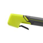 RYOBIONE+ 18V 350 CFM 100 MPH Cordless Battery Variable Speed Jet Fan Leaf Blower with 4.0 Ah Battery and Charger