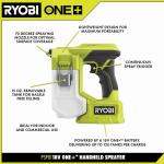 RYOBI ONE+ 18V Cordless Handheld Sprayer (Tool Only) (PSP01B)