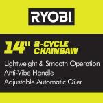 RYOBI14 in. 37cc 2-Cycle Gas Chainsaw (RY3714)