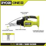 RYOBI 18V ONE+ Cordless Multi-Surface Handheld Vacuum (Tool Only) (PCL705B)