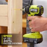 RYOBI ONE+ HP 18V Brushless Cordless Compact 1/4 in. Hex Impact Driver Kit with (2) 1.5 Ah Batteries and Charger (PSBID02K2)