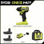 RYOBI ONE+ HP 18V Brushless Cordless Compact 1/4 in. Hex Impact Driver Kit with (2) 1.5 Ah Batteries and Charger (PSBID02K2)