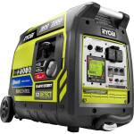 RYOBI 2300 Watt Recoil Start Bluetooth Super Quiet Gasoline Powered Digital Inverter Generator with CO Shutdown Sensor