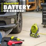 RYOBI ONE+ 18V Cordless Hybrid WHISPER SERIES 7-1/2 in. Fan (Tool Only) (PCL811B)