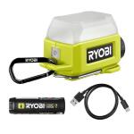 RYOBIUSB Lithium Cordless Compact Area Light Kit with 2.0 Ah USB Battery and Charging Cable (FVL59K)