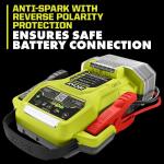 RYOBI ONE+ 18V Cordless 1600A Jump Starter with LED Work Light Kit with 2.0 Ah Battery and Charger (P7110)