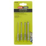 RYOBI( 4-Piece) SpeedLoad+ Carbide Hex Shank Glass/Tile Drill Bit Set 