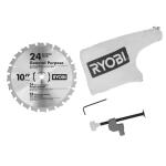 RYOBI 14 Amp Corded 10 Inch Compound Miter Saw with LED Cutline Indicator