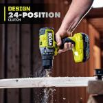 Ryobi ONE+ HP 18V Brushless Cordless 1/2-Inch Drill/Driver Kit featuring (2) 2.0 Ah HIGH PERFORMANCE Batteries, a Charger, and a Bag