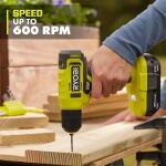 Ryobi ONE+ 18V Cordless 3/8-Inch Drill/Driver Kit, including a 1.5 Ah Battery and Charger