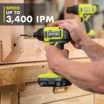 RYOBIONE+ 18V Cordless 1/4 in. Impact Drill/Driver Kit with (2) 1.5 Ah Batteries and Charger (PCL235K2)