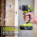 RYOBI ONE+ HP 18V Brushless Cordless Compact 1/2in. Drill/Driver Kit with (2) 1.5 Ah Batteries and Charger (PSBDD02K2)