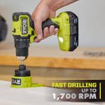 RYOBI ONE+ HP 18V Brushless Cordless Compact 1/2in. Drill/Driver Kit with (2) 1.5 Ah Batteries and Charger (PSBDD02K2)