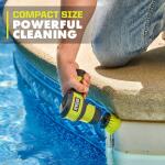 RYOBI USB Lithium Compact Scrubber Kit with 2.0 Ah Battery, USB Charging Cord, and 2 in. Medium Bristle Brush (FVG51K)