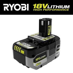 RYOBIONE+ 18V Lithium-Ion 6.0 Ah HIGH PERFORMANCE Battery