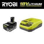 RYOBIONE+ 18V 4.0 Ah HIGH PERFORMANCE Starter Kit with Battery and Charger