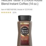 Taster's Choice Necafe Instant Coffee 14 oz