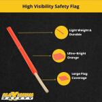 18 in. x 18 in. Orange PVC Laminated Safety Flag (SF18-24VPD16)