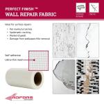 Saint-Gobain ADFORSFibaTape Perfect Finish 6 in. x 75 ft. Self-Adhesive Wall Repair Fabric (FDW9151-U)