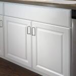 Hampton BayHampton 36 in. W x 24 in. D x 34.5 in. H Satin White Assembled Sink Base Kitchen Cabinet