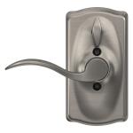 SchlageCamelot Satin Nickel Electronic Keypad Door Lock with Accent Handle and Flex Lock (892174)