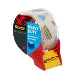 Scotch1.88 in. x 54.6 yds. Heavy Duty Shipping Packaging Tape with Dispenser (2-Pack) (3850-2-1RD-DC)