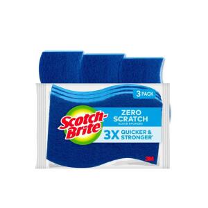 Scotch-Brite 3-Pack Zero Scratch Scrub Sponge (MP-3-8-D)