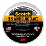 Scotch0.75 in. x 66 ft. x 7 mil #35 Electrical Tape, White (10828-DL-2W)