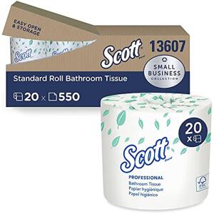 Scott Essential Professional Bulk Toilet Paper,2 ply, Individually 20 Rolls/Convenience Case