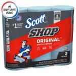 Scott Blue Cleaning Shop Towels (3-Pack), Cleaning Wipes (75143)