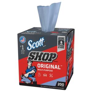 Scott Blue Shop Towels (200/Box) - Pop-Up Box (75190)