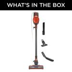 Shark Rocket Bagless Corded Washable Filter Stick Vacuum Cleaner for Hard Floors/ Rugs with Powerful Pet Hair Pickup in Orange (HV301)