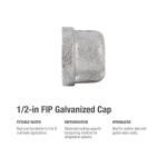 Southland1/2 in. Galvanized Malleable Iron Cap Fitting (511-403HN)