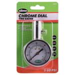 Slime5-60 psi Chrome Dial Gauge (20049)