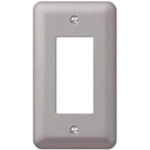 Hampton BayDeclan 1-Gang Pewter Rocker Steel Wall Plate (BPMSPP-R)